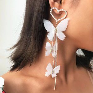 Long Butterfly Earrings